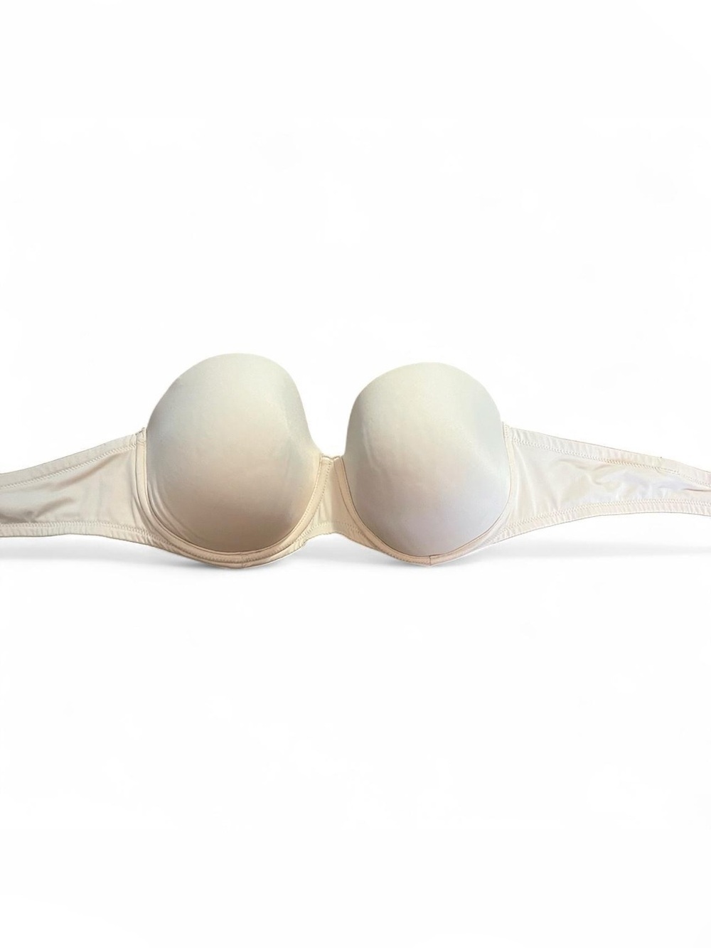 Victoria’s Secret White Strapless Push Up Bra 36C Padded Underwire Women’s